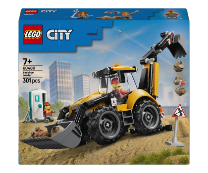Klocki LEGO® LEGO CITY 60480 Żółta koparko-ładowarka